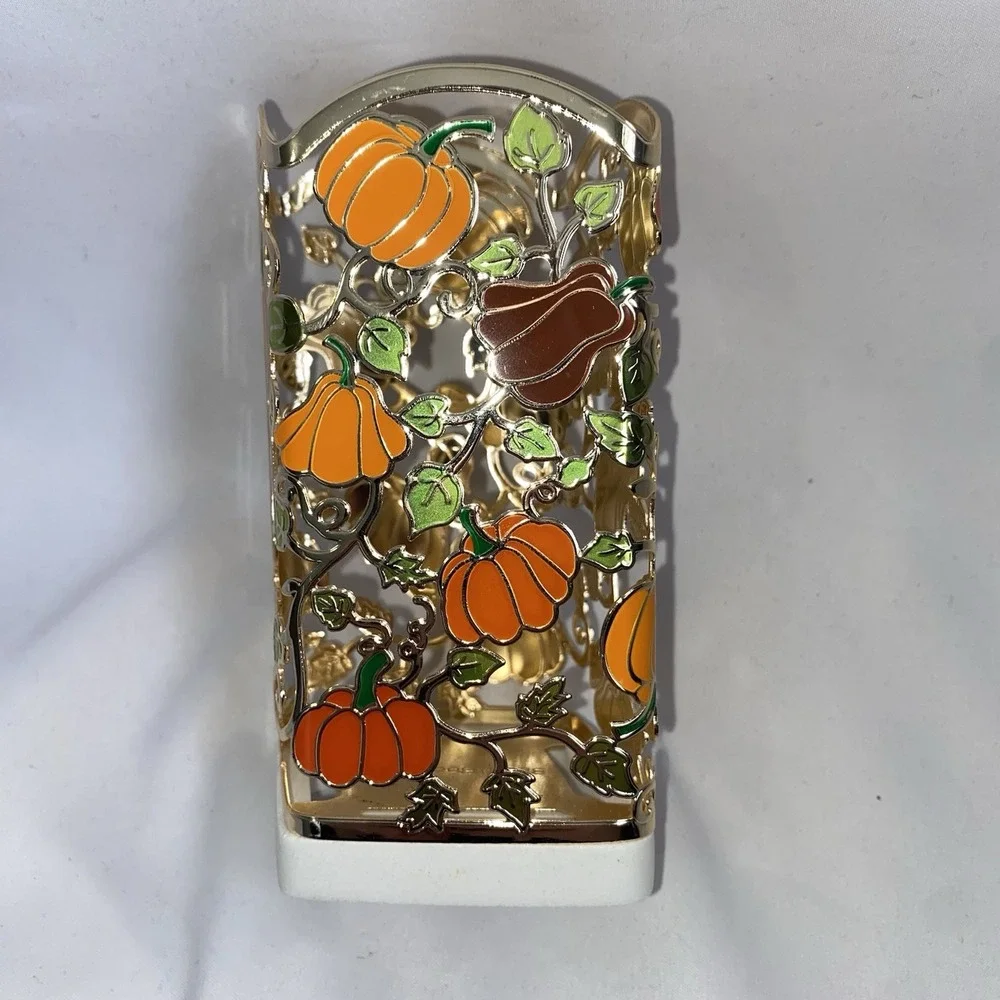 Bath Body Works Dancing Pumpkins Fall‎ Thanksgiving Autumn Metal Sleeve For Soap